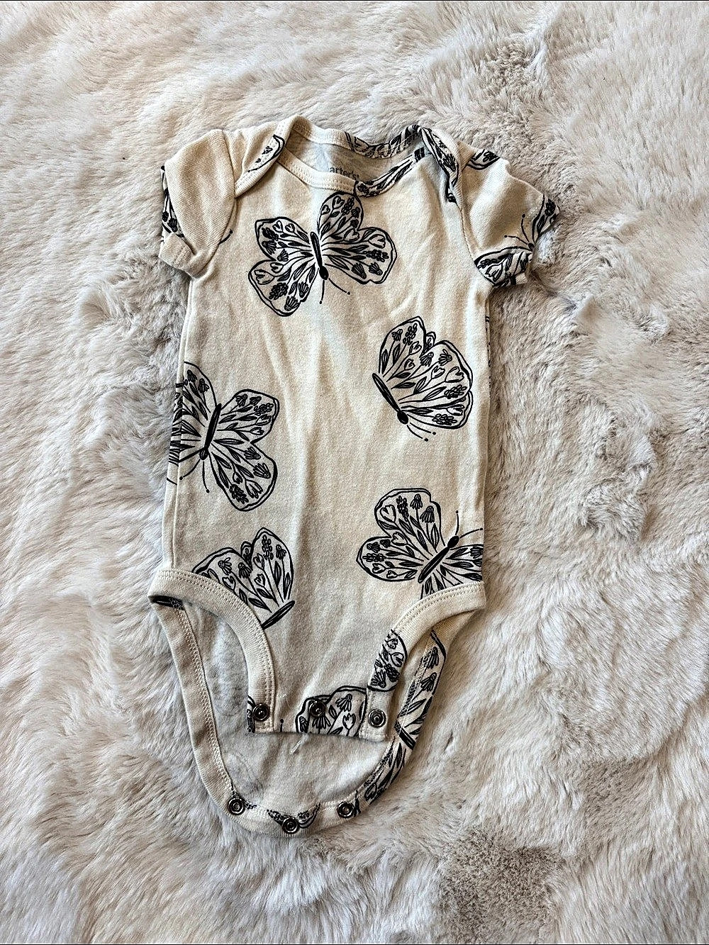Carter's Short-Sleeve Butterfly Print Bodysuit